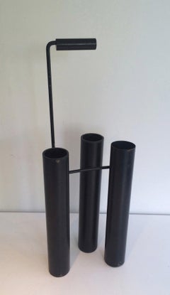 Design Black Lacquered Umbrella Stand