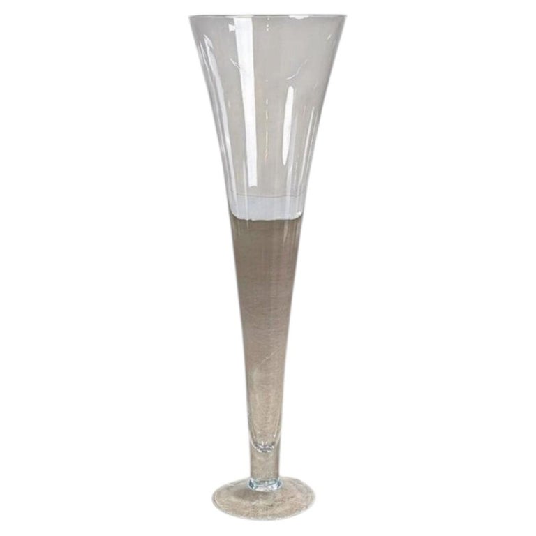 Design Bodenvase Glas Vase 80cm Modern