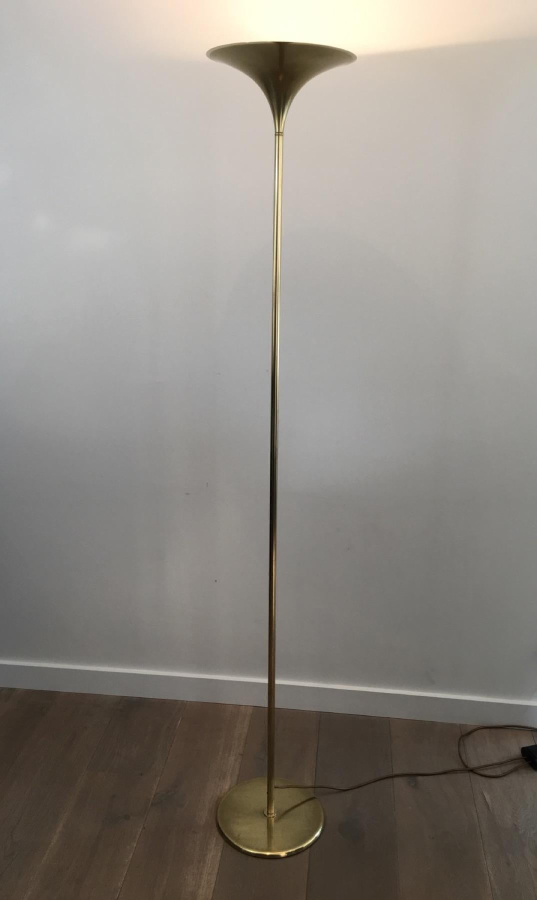 Design Brass Floor Lamp, French, circa 1970 5