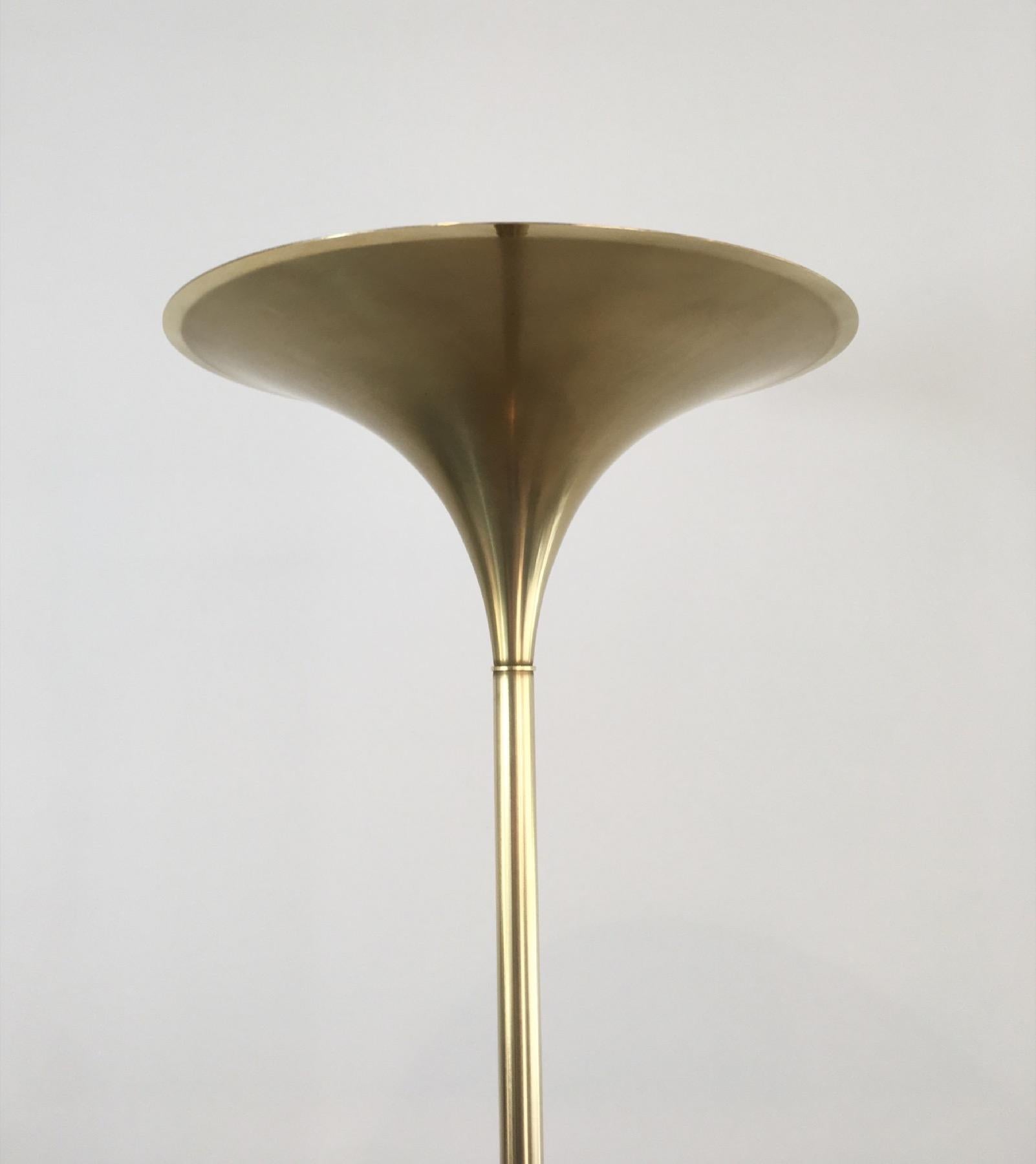 Mid-Century Modern Design Brass Floor Lamp, French, circa 1970