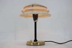 Design Brass Table Lamp by Zukov, Czechoslovakia, 1950s