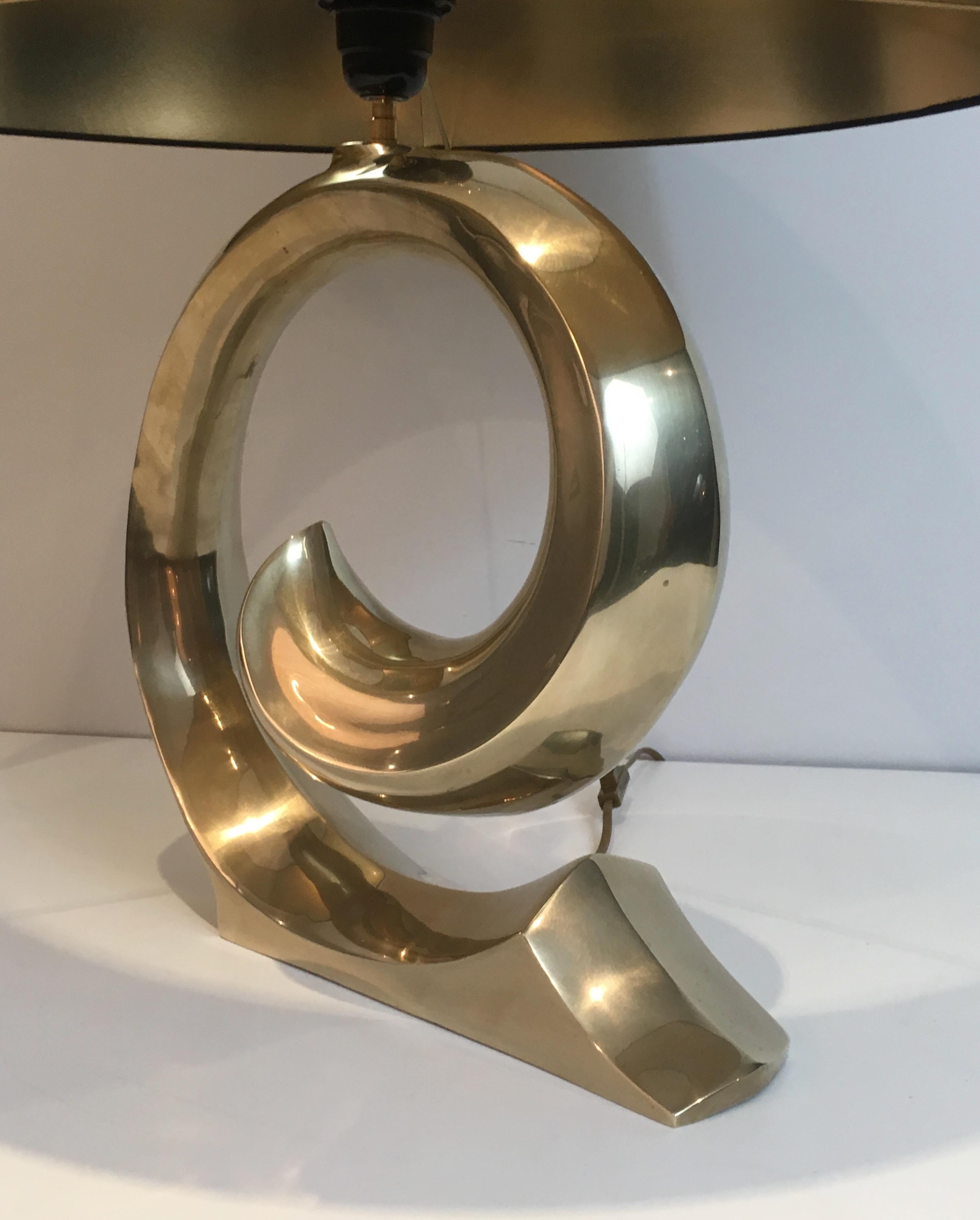 Design Brass Table Lamp, French, circa 1970 10
