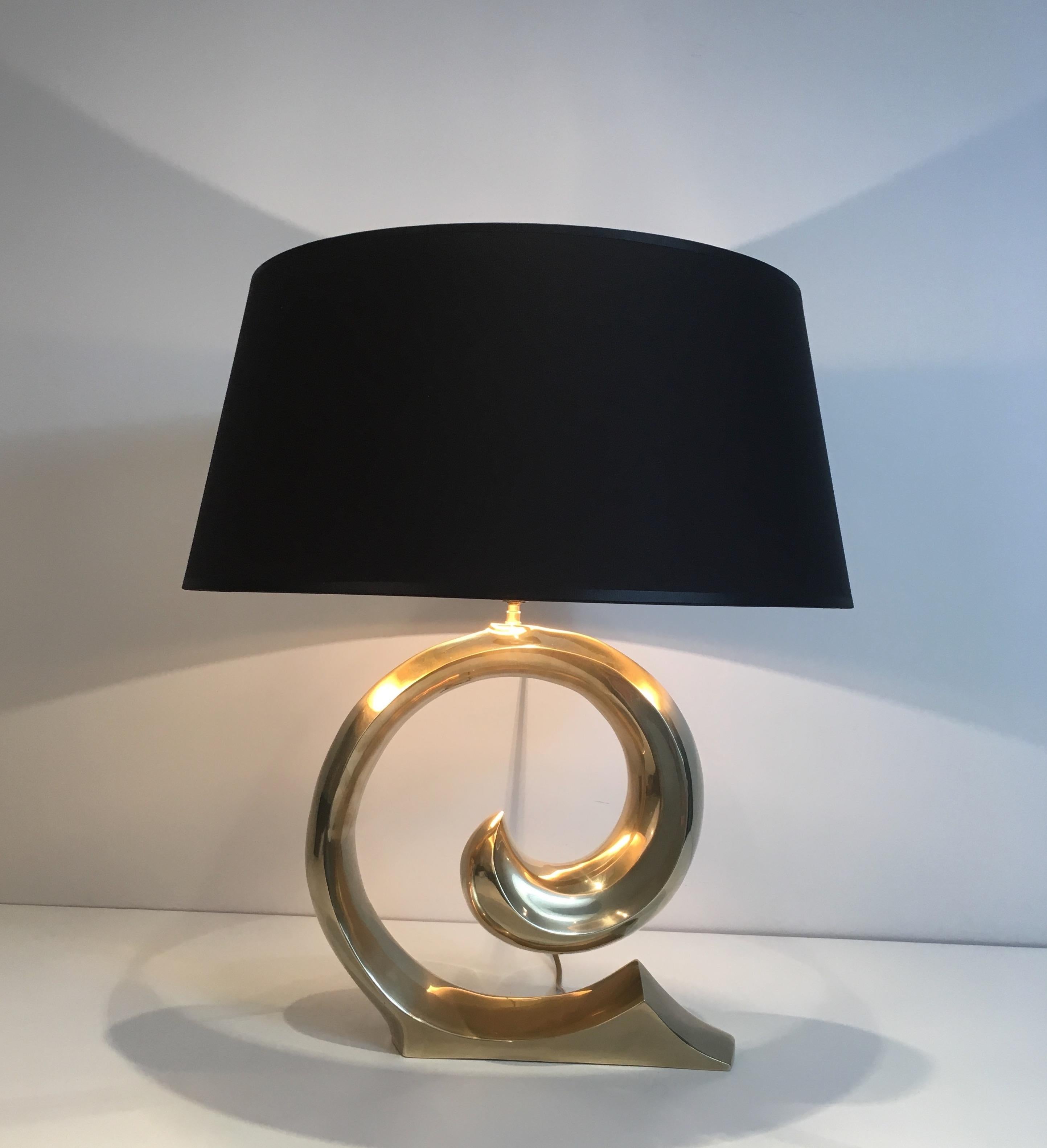 Design Brass Table Lamp, French, circa 1970 13