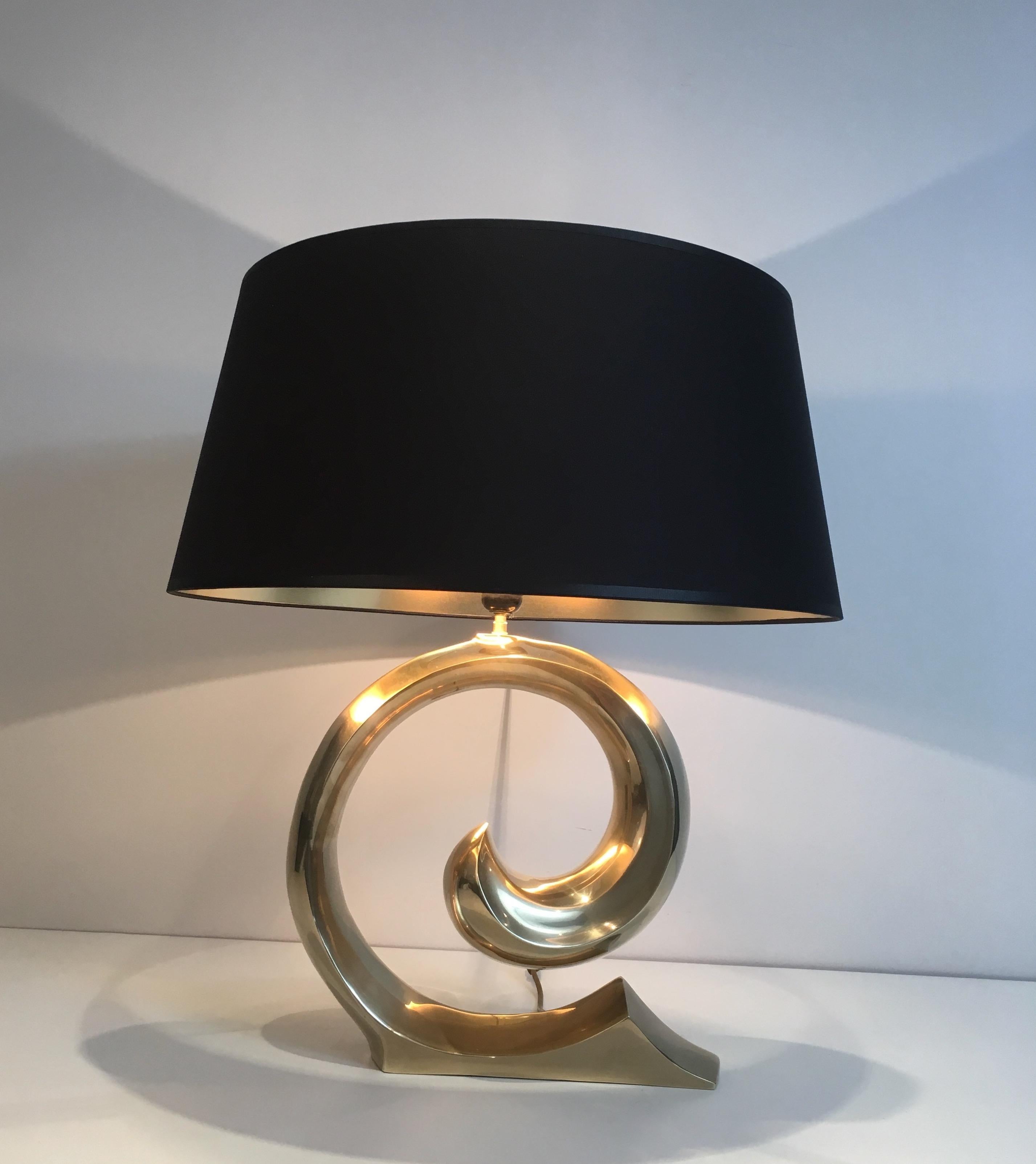Design Brass Table Lamp, French, circa 1970 15
