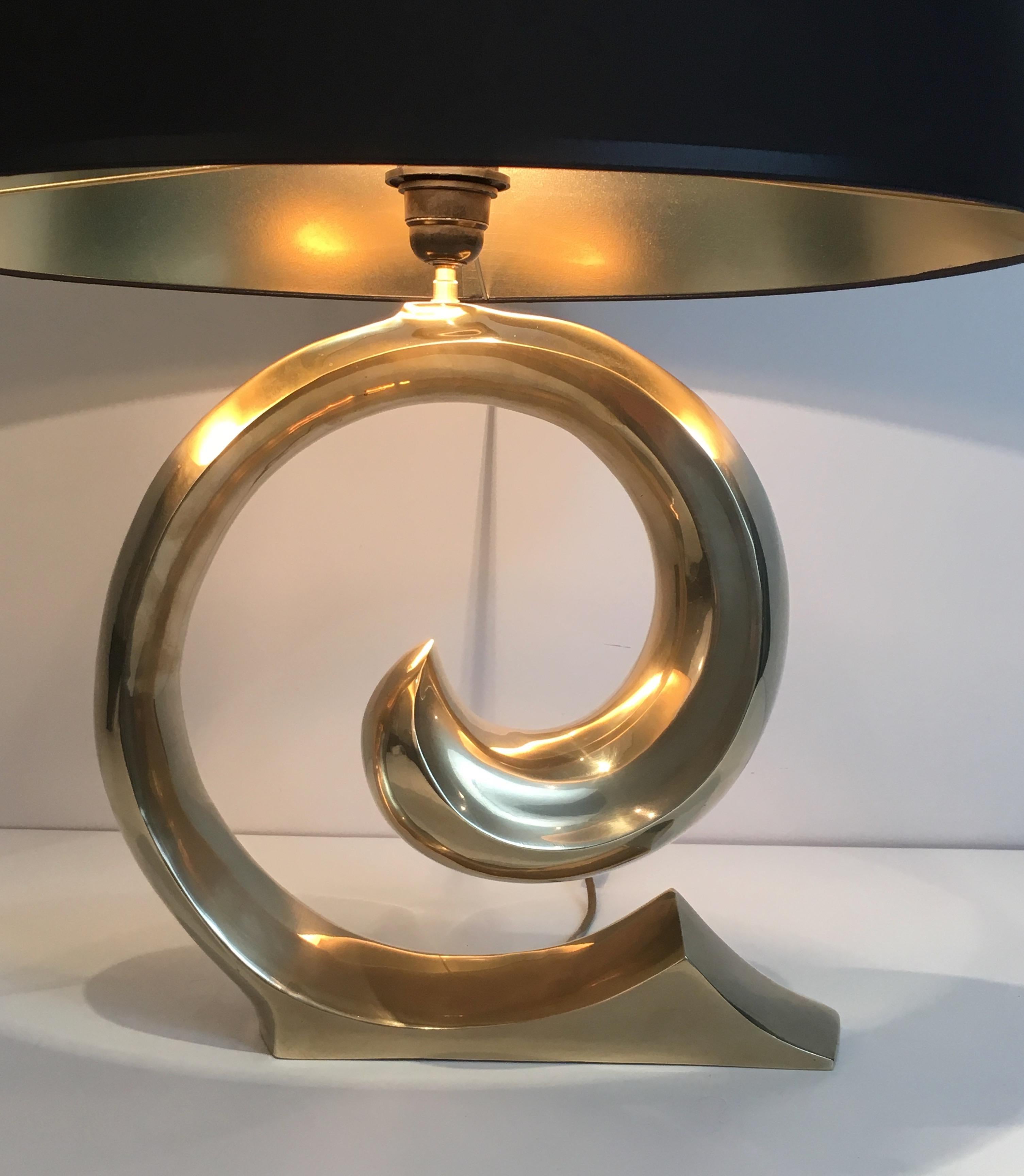 Design Brass Table Lamp, French, circa 1970 2