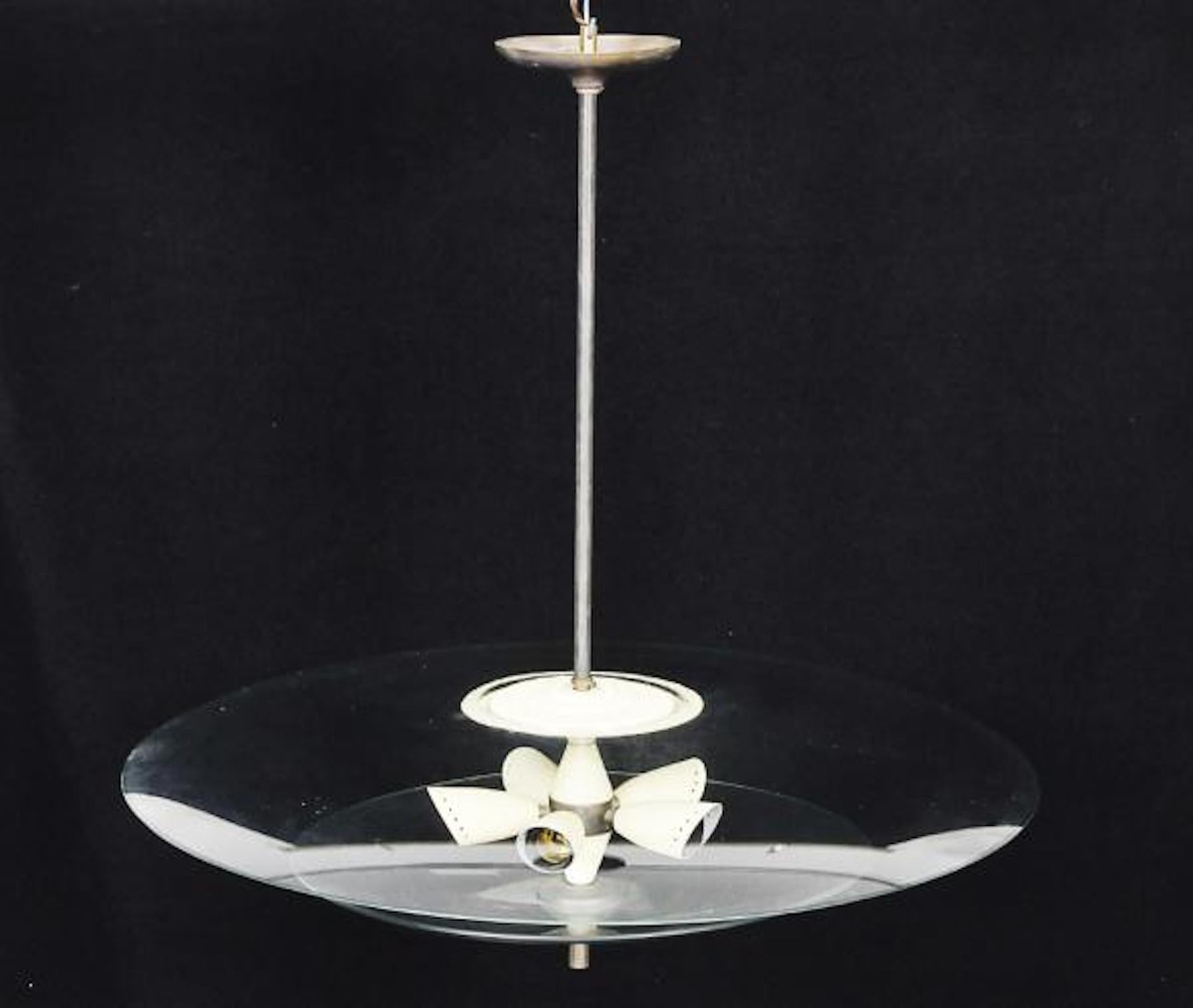 Brasiliano Design/One. Ciondolo futuristico con 5 lampade, 1960 ca. in vendita