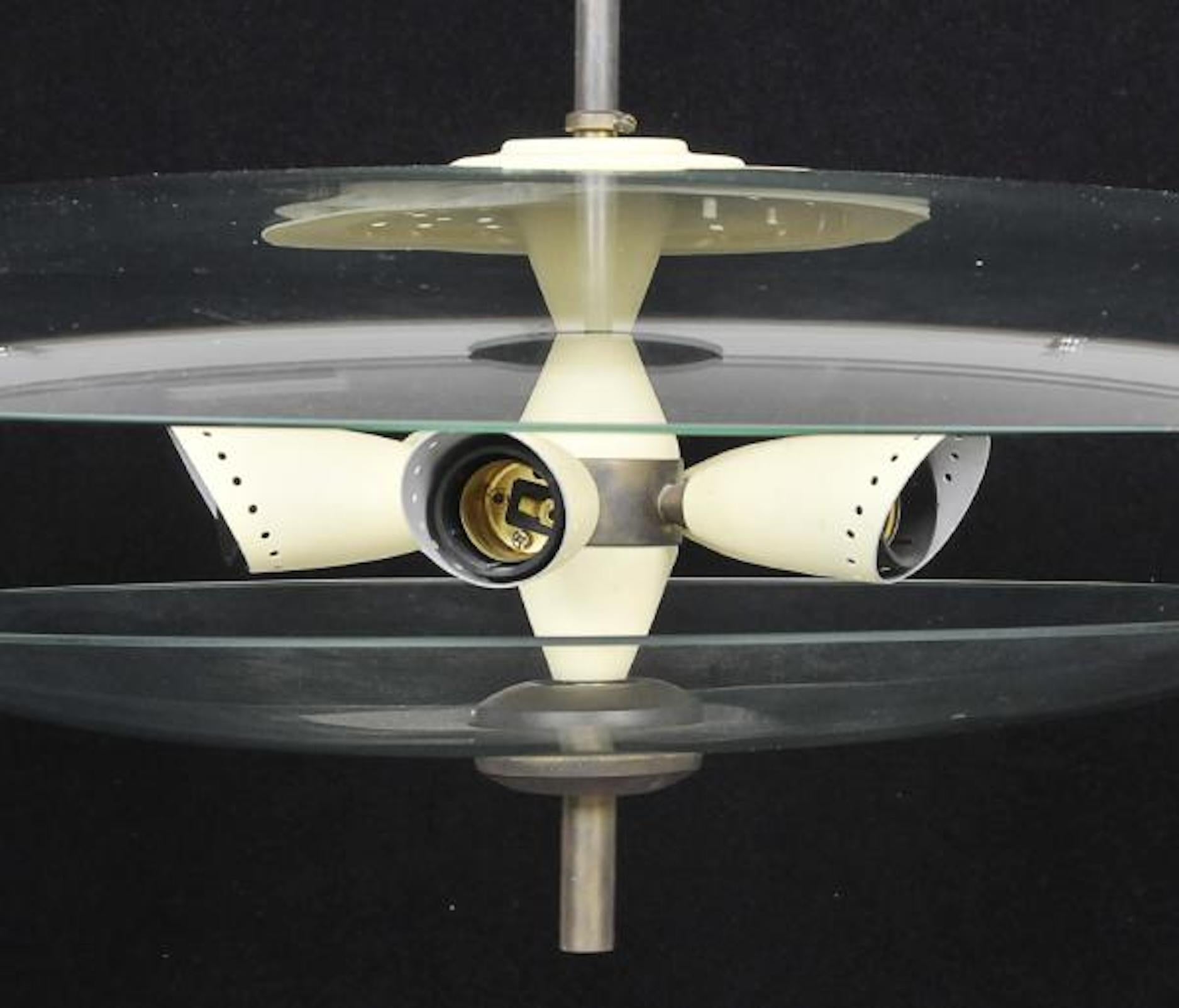XX secolo Design/One. Ciondolo futuristico con 5 lampade, 1960 ca. in vendita