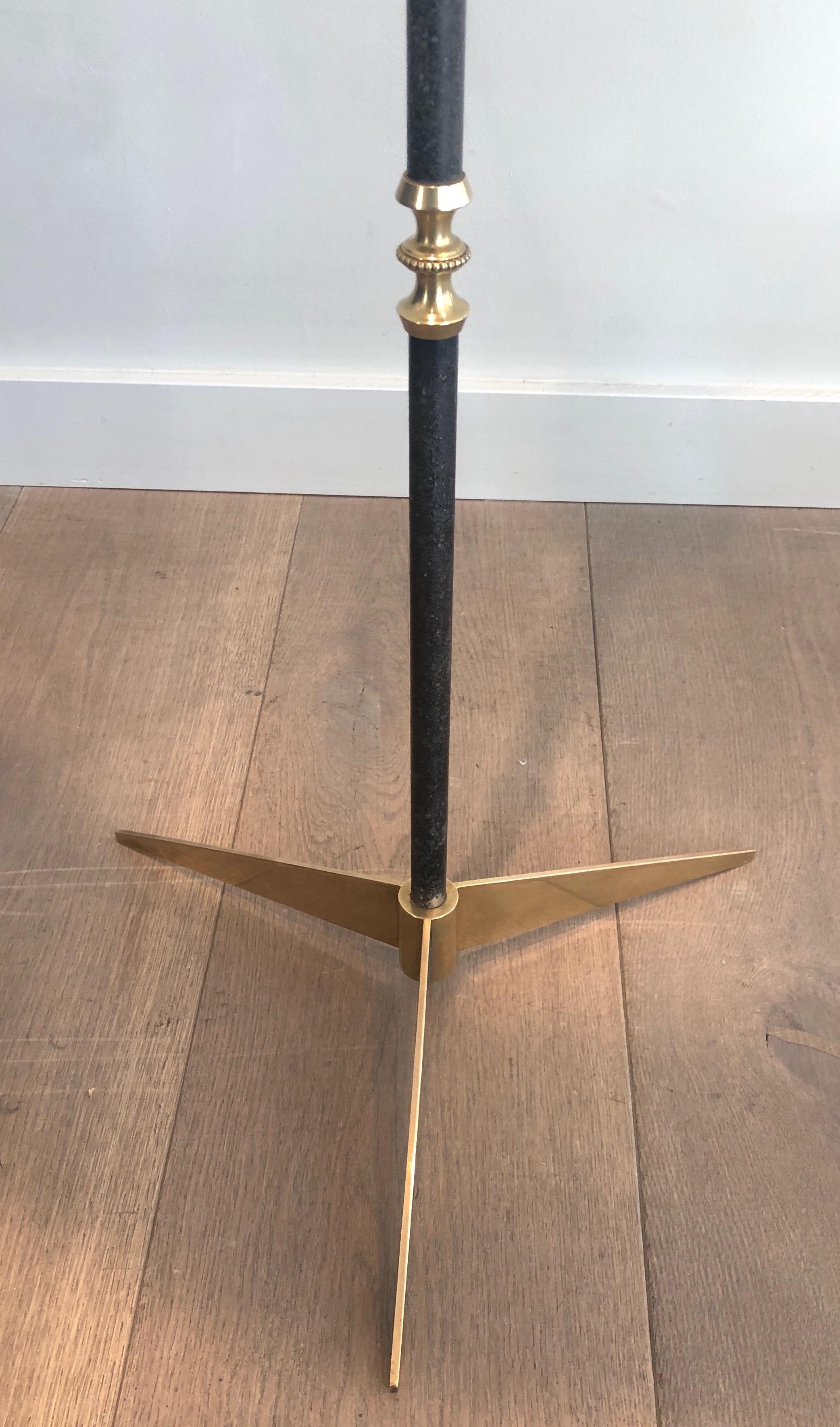 Lampada da terra Design/One in ottone e acciaio spazzolato in vendita 1