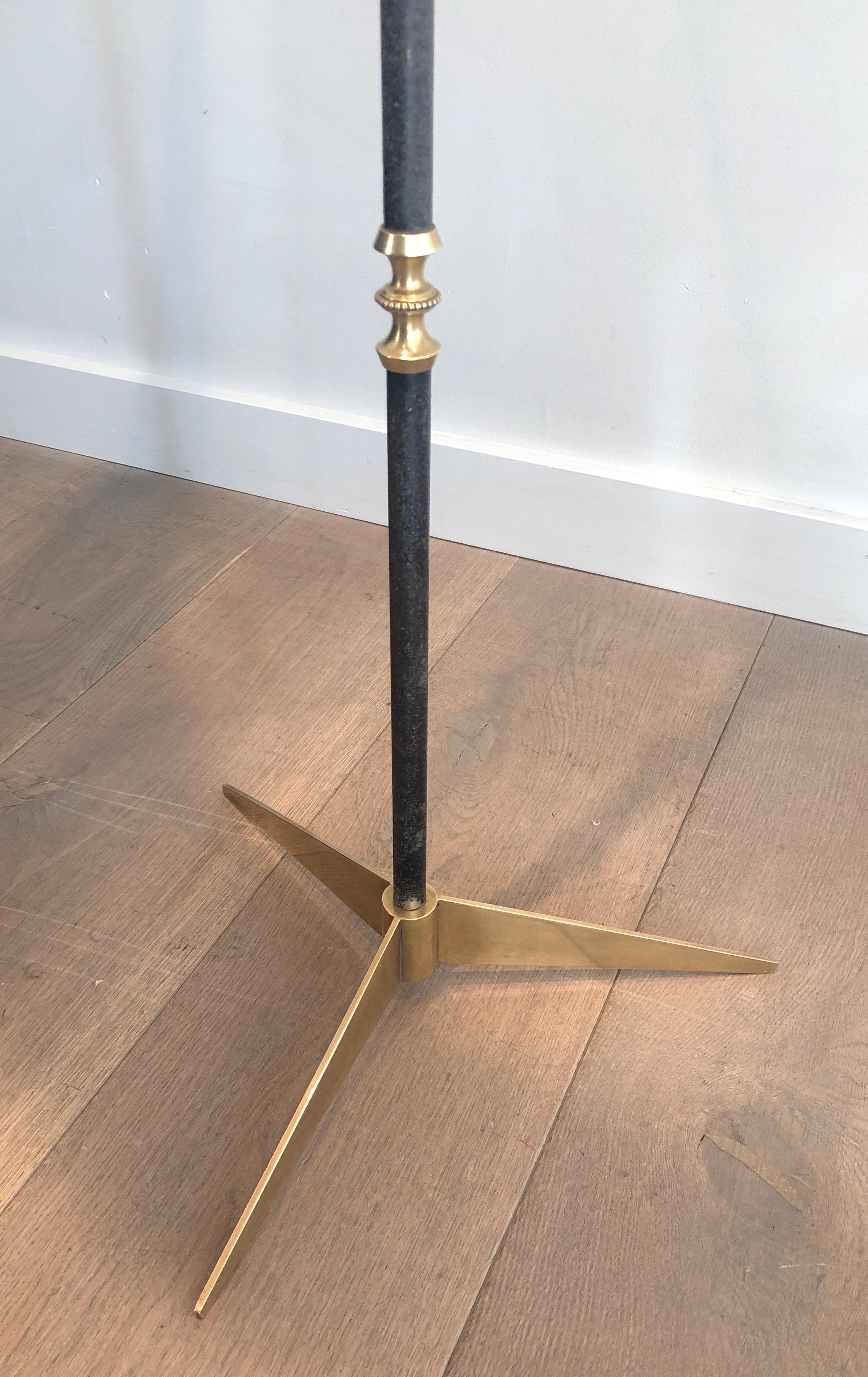 Lampada da terra Design/One in ottone e acciaio spazzolato in vendita 2