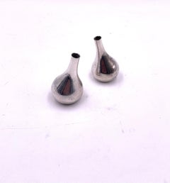 Design by Jens Quistgaard for Dansk Pair of Teardrop Candleholders