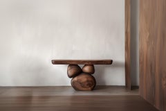 Design by Joel Escalona Elefante Console Table 27, Rich Wood Contours