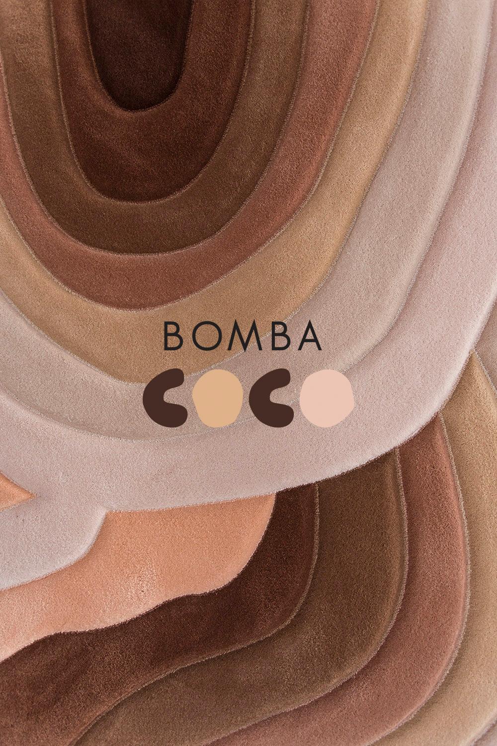 Design Carpet Bomba by Milla Novo: Bold 1970s-Inspired Wool Rug vibrant colors For Sale 1