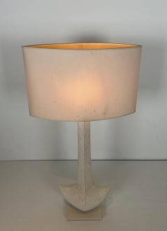 Design ceramic table lamp. French work by L Drummer. Vers 1970