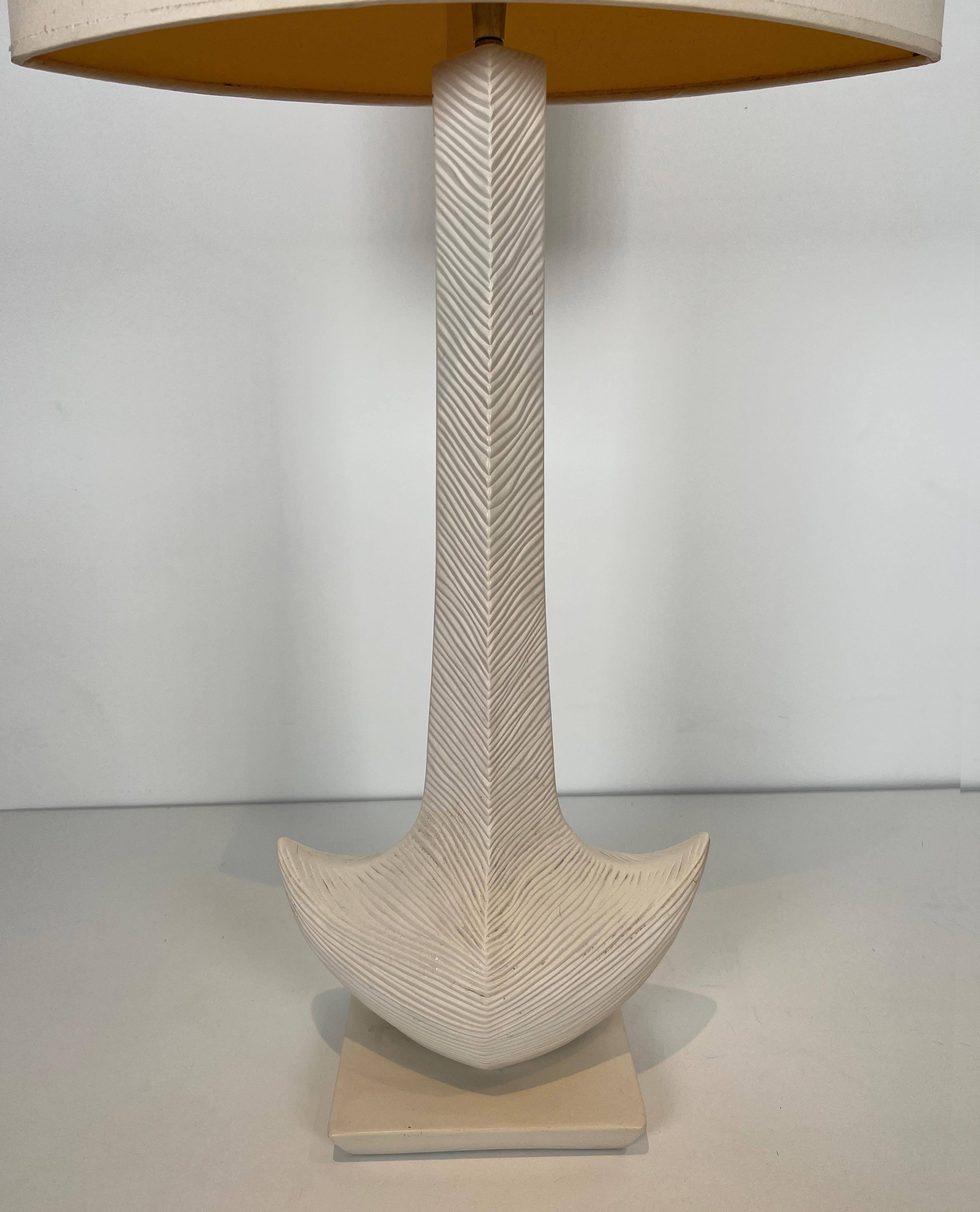 Lampe de table en céramique Design. Œuvre française de L Drummer Vers 1970 Bon état - En vente à Marcq-en-Barœul, Hauts-de-France