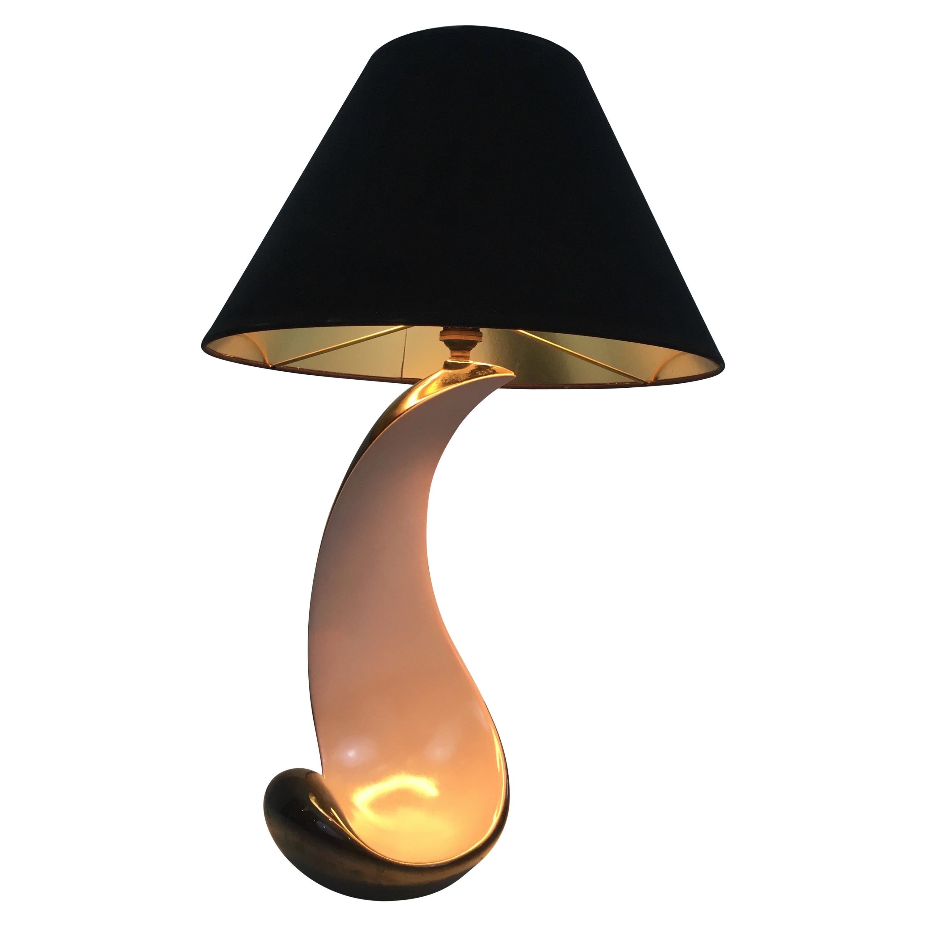 Design Ceramic Table Lamp, French, circa 1950 For Sale