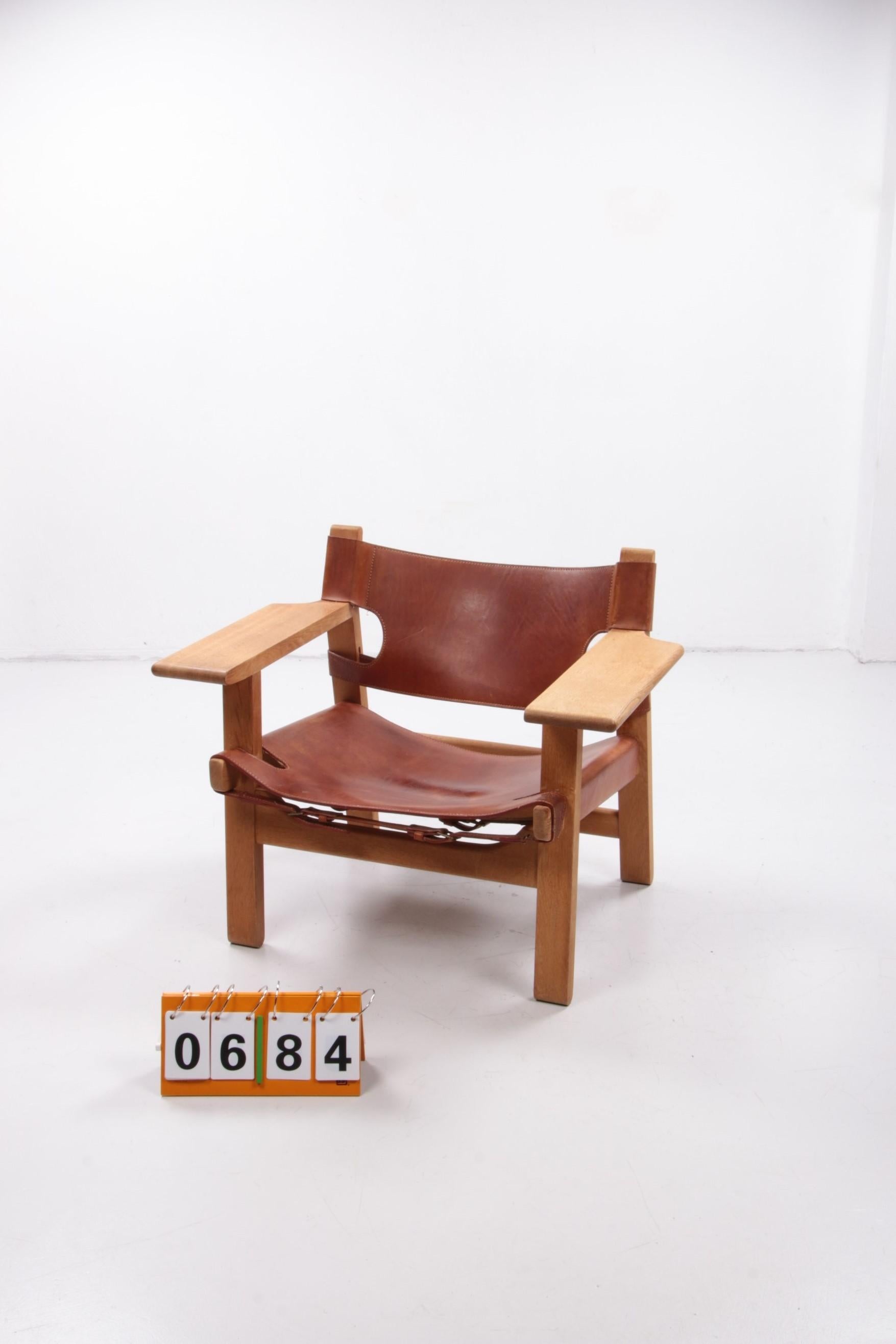 Design-Stuhl von Borge Mogensen, auch als Spanisch-Stuhl bezeichnet, 1960, Dänemark im Angebot 8