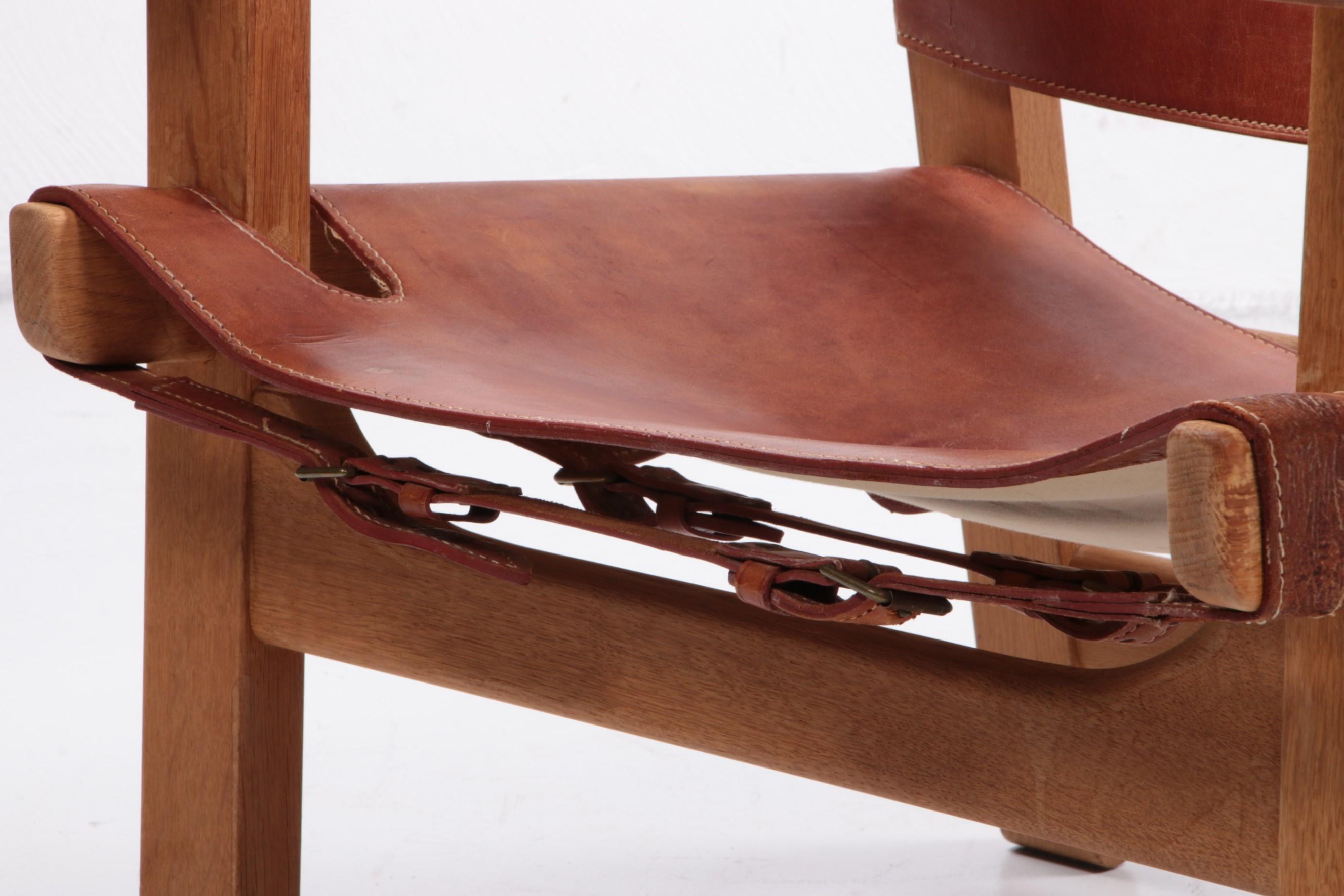 Design Chair by Borge Mogensen, Also Called Spanisch Chair, 1960, Denmark For Sale 1