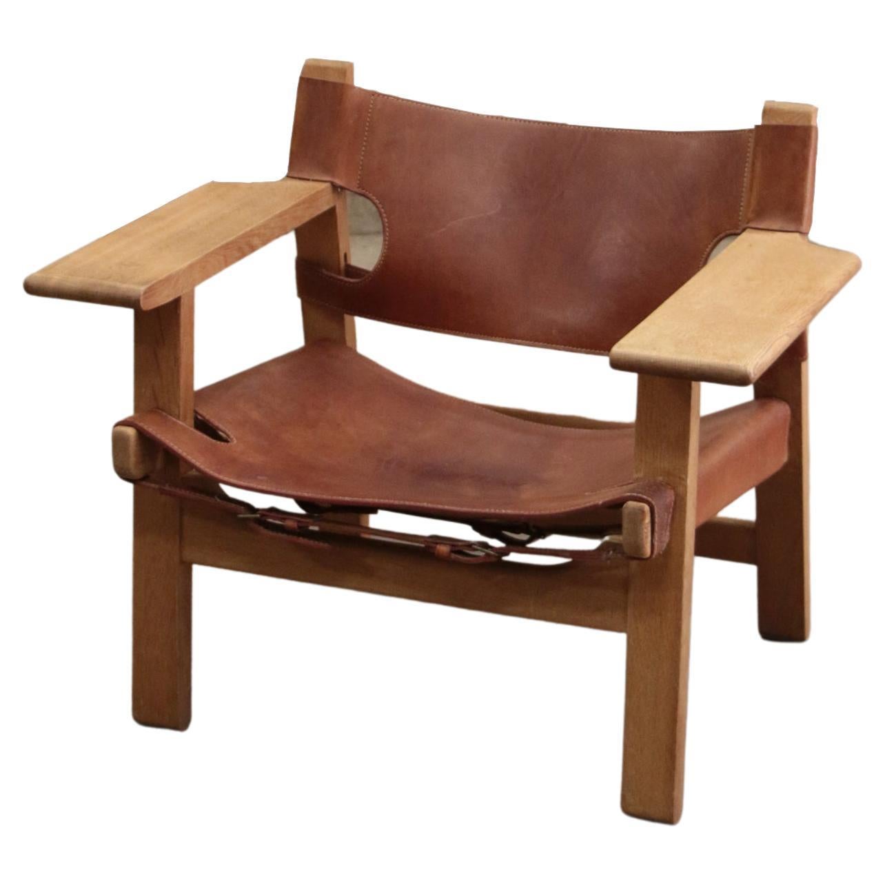Design Chair by Borge Mogensen, Also Called Spanisch Chair, 1960, Denmark For Sale