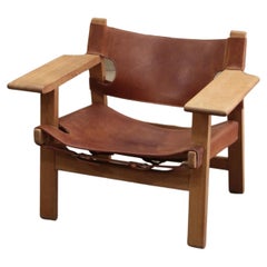 Design Chair by Borge Mogensen, Also Called Spanisch Chair, 1960, Denmark