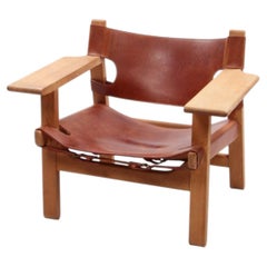Design Chair by Borge Mogensen, Also Called Spanisch Chair, 1960, Denmark