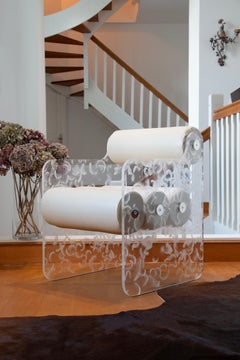 Designstuhl Mw04 „Plume“, handgefertigt in Frankreich von Designer Olivier Santini