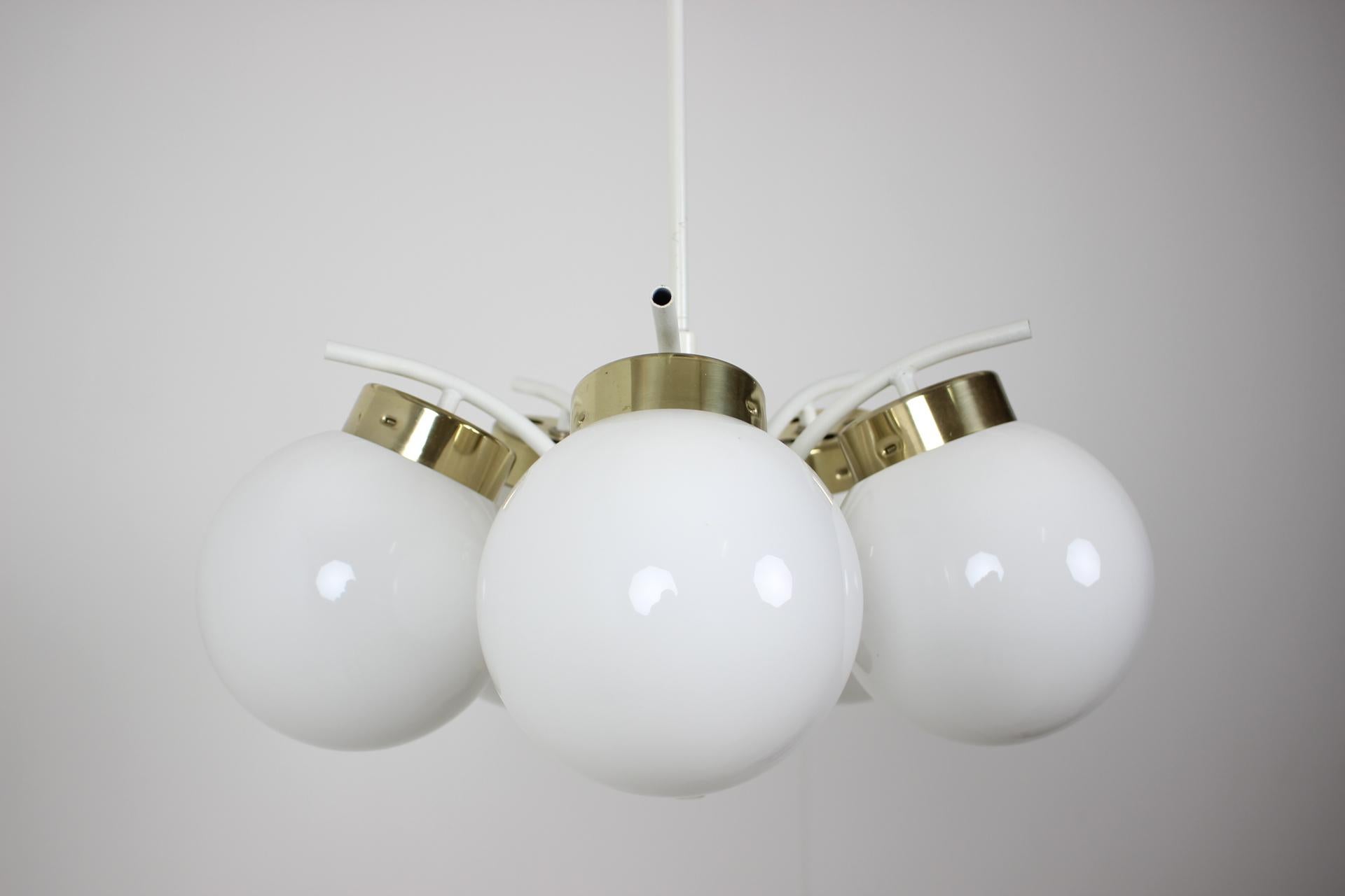 Mid-Century Modern Design Chandelier / Kamenický Šenov, 1970s For Sale