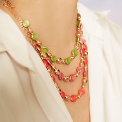 Design Choker in Sterling Silver Plated Gold 24 Karat and Olive Wood
