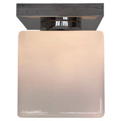 DESIGN Chrome and glass Bauhaus Ceiling Lamp / Flushmount, 1930s