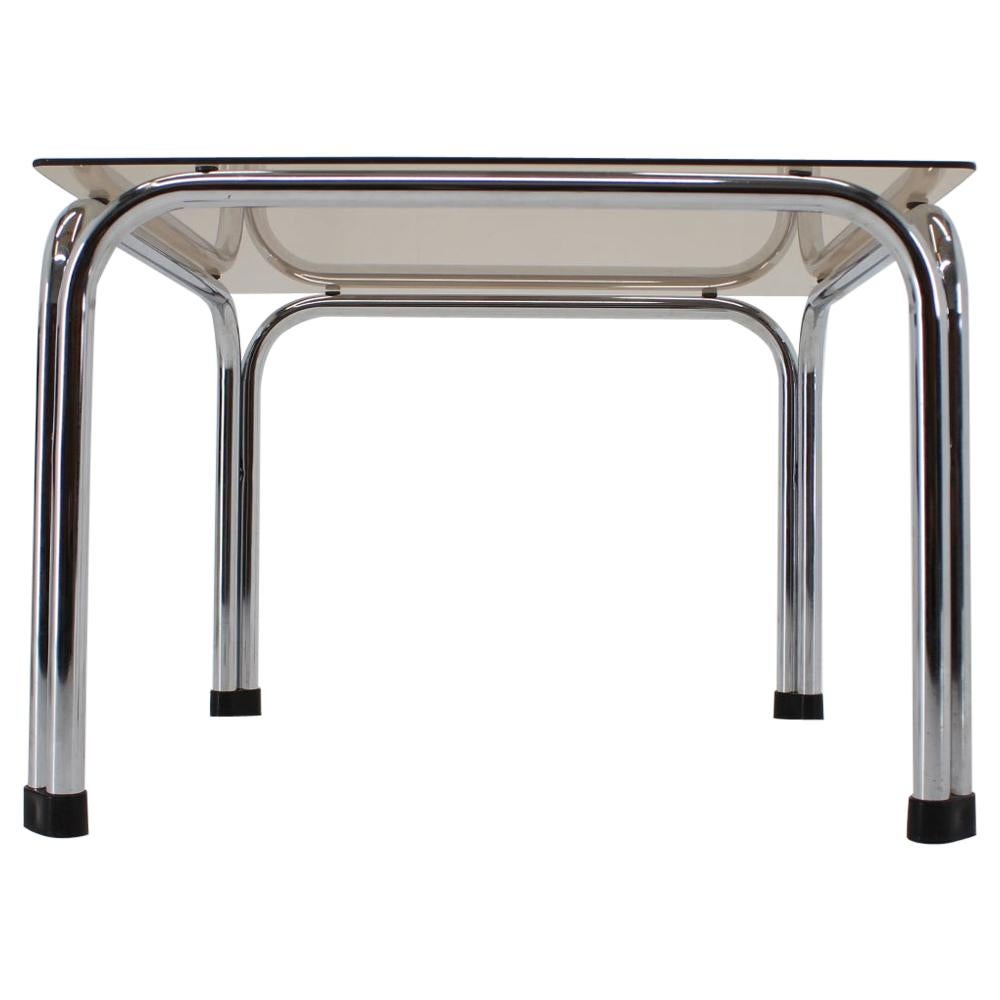 Design Chrome Coffee/Side Table by Viliam Chlebo, Czechoslovakia, 1980s For Sale