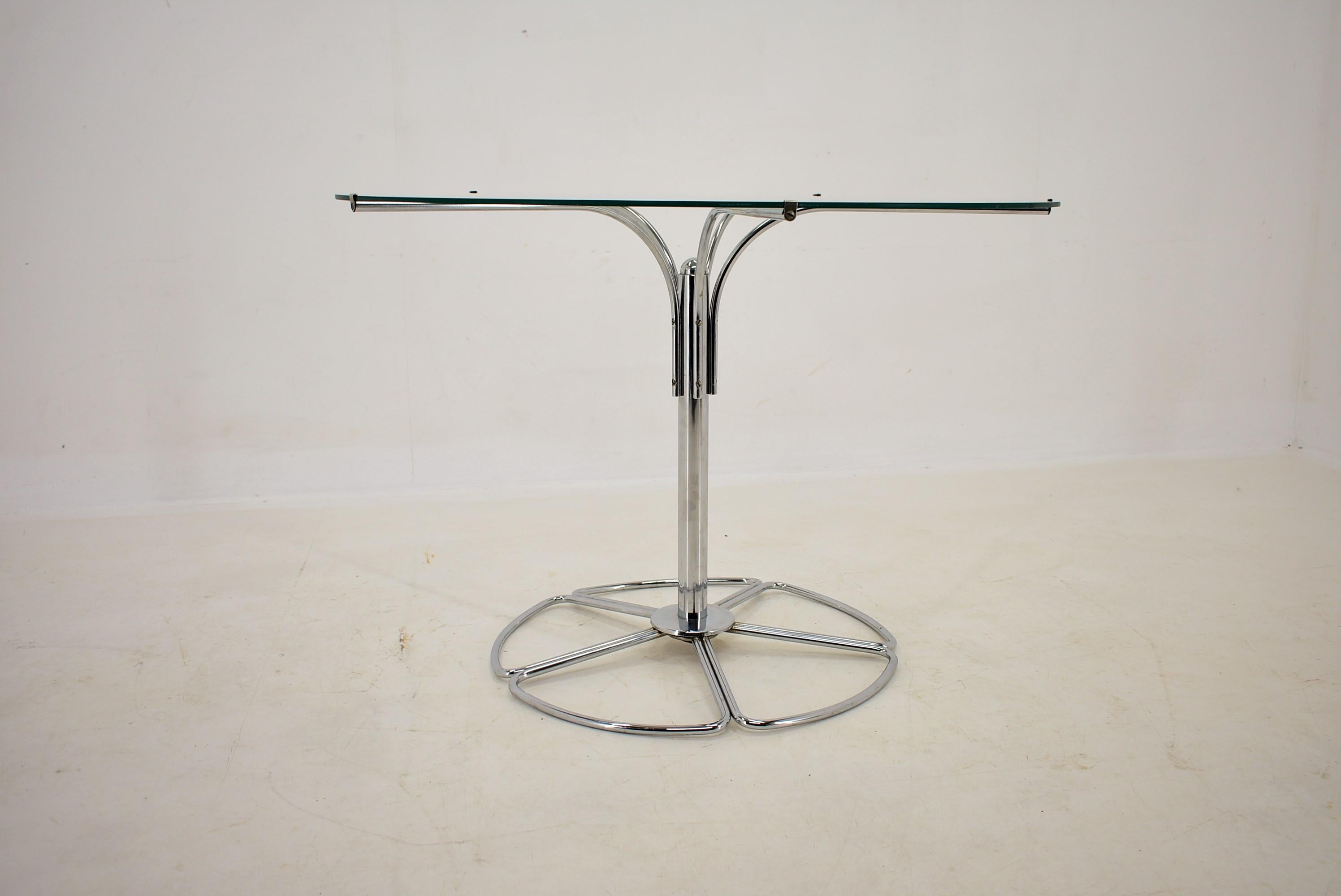 Finnish Design Chrome Coffee/Side Table, Finland, 1970s For Sale
