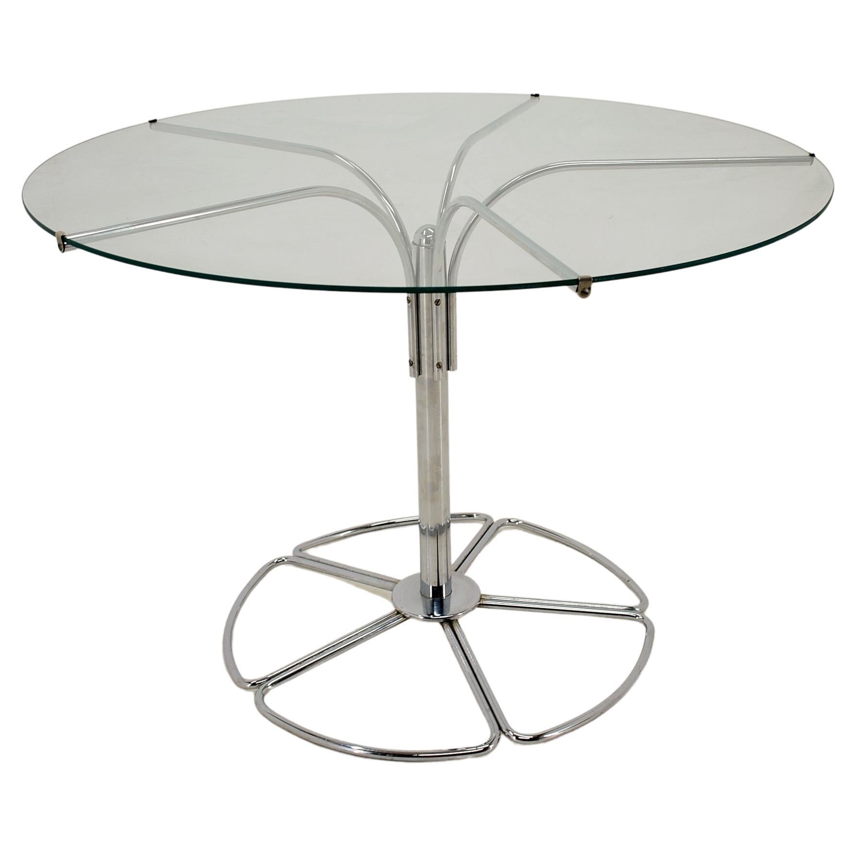 Design Chrome Coffee/Side Table, Finland, 1970s For Sale