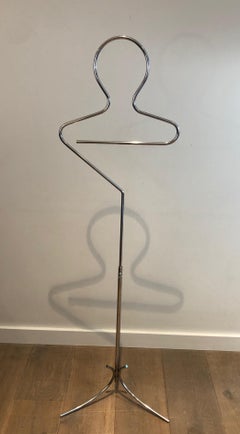 Design chrome valet. French work. Circa 1970