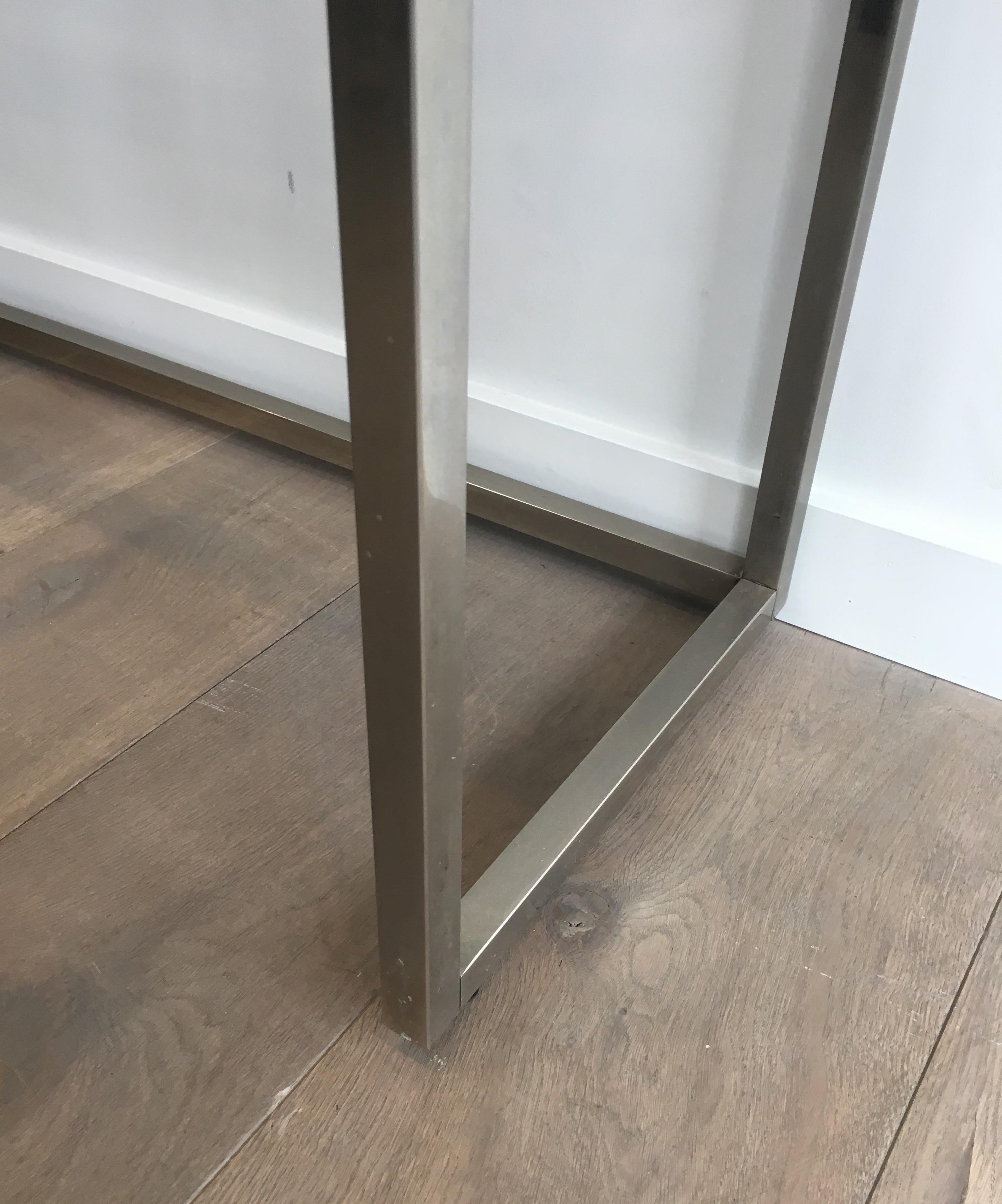 Design Chromed Console Table, French, circa 1970 For Sale 6