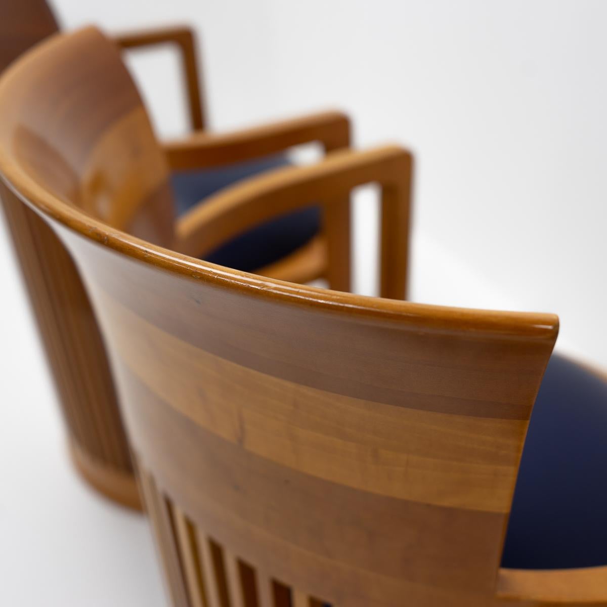 Early 20th Century Design Classic Barrel Chair by Frank Lloyd Wright for Cassina, 1980s