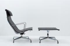 Design Classic Eames Vitra EA 124, EA 125 Alu Group Lounge Set, 2000s