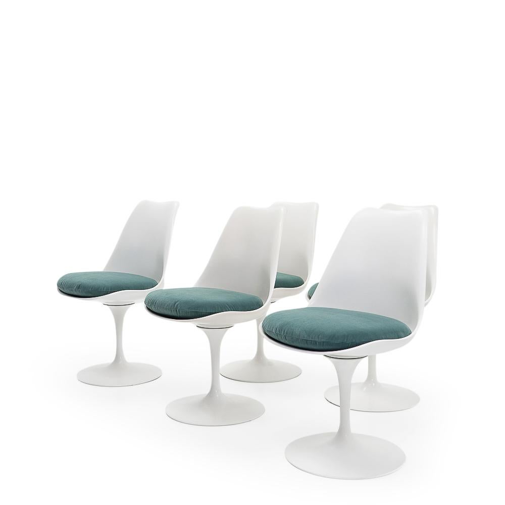 Design Classic Tulip Side Chairs by Eero Saarinen for Knoll, 1960s, Set of 5 3
