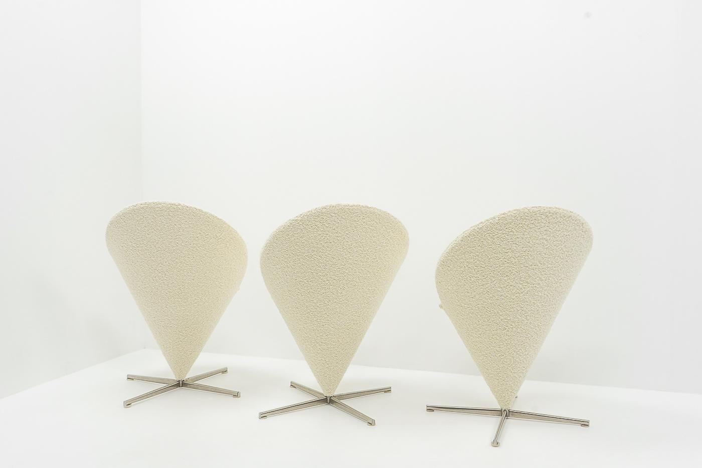 Design Classic Verner Panton Cone Chairs, Vitra, 2000er Jahre im Zustand „Gut“ im Angebot in Renens, CH