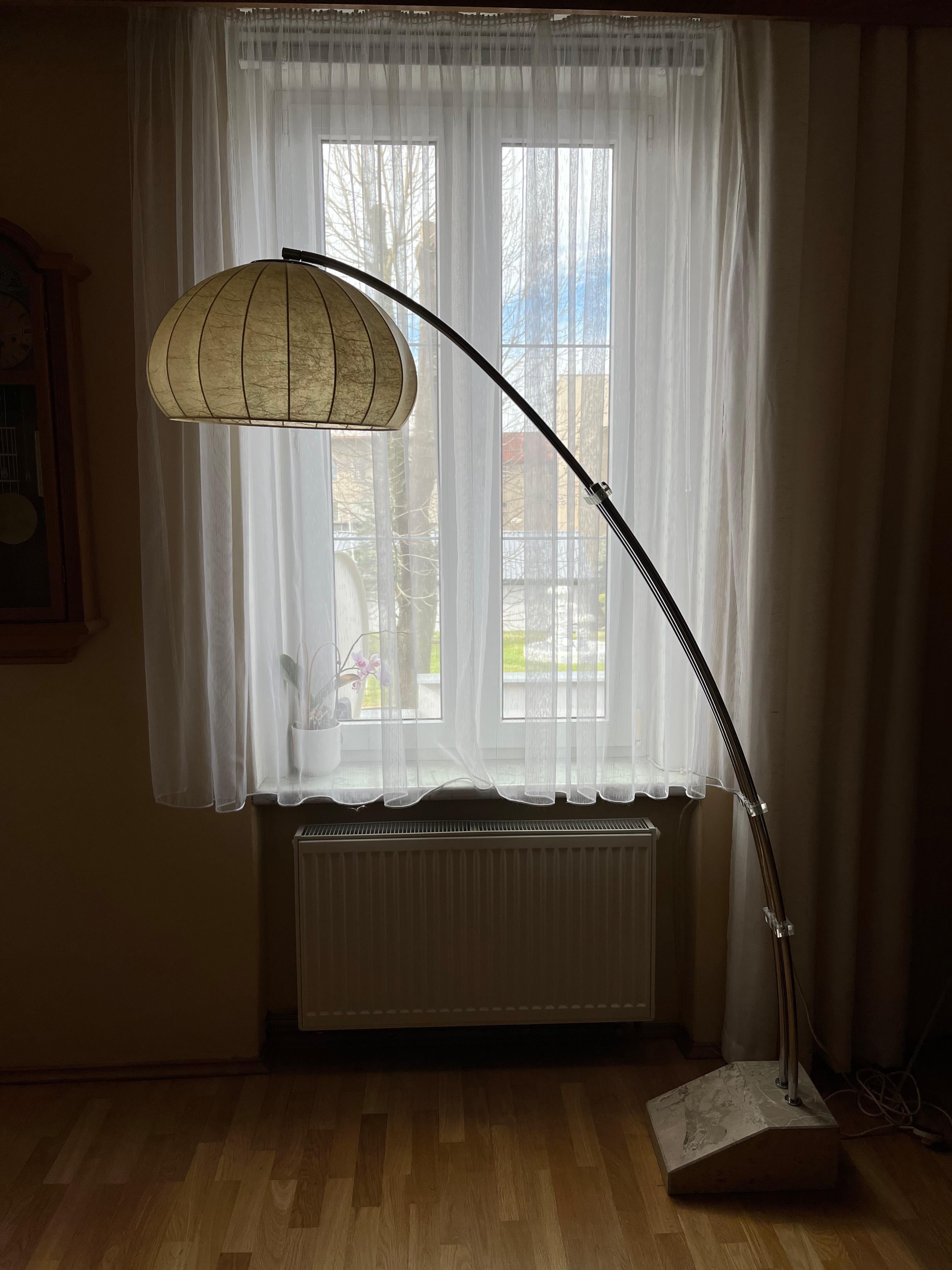 Late 20th Century Design Cocoon Extendable Arc Floor Lamp from Hustadt Leuchten, Germany, 1970s For Sale