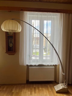 Vintage Design Cocoon Extendable Arc Floor Lamp from Hustadt Leuchten, Germany, 1970s