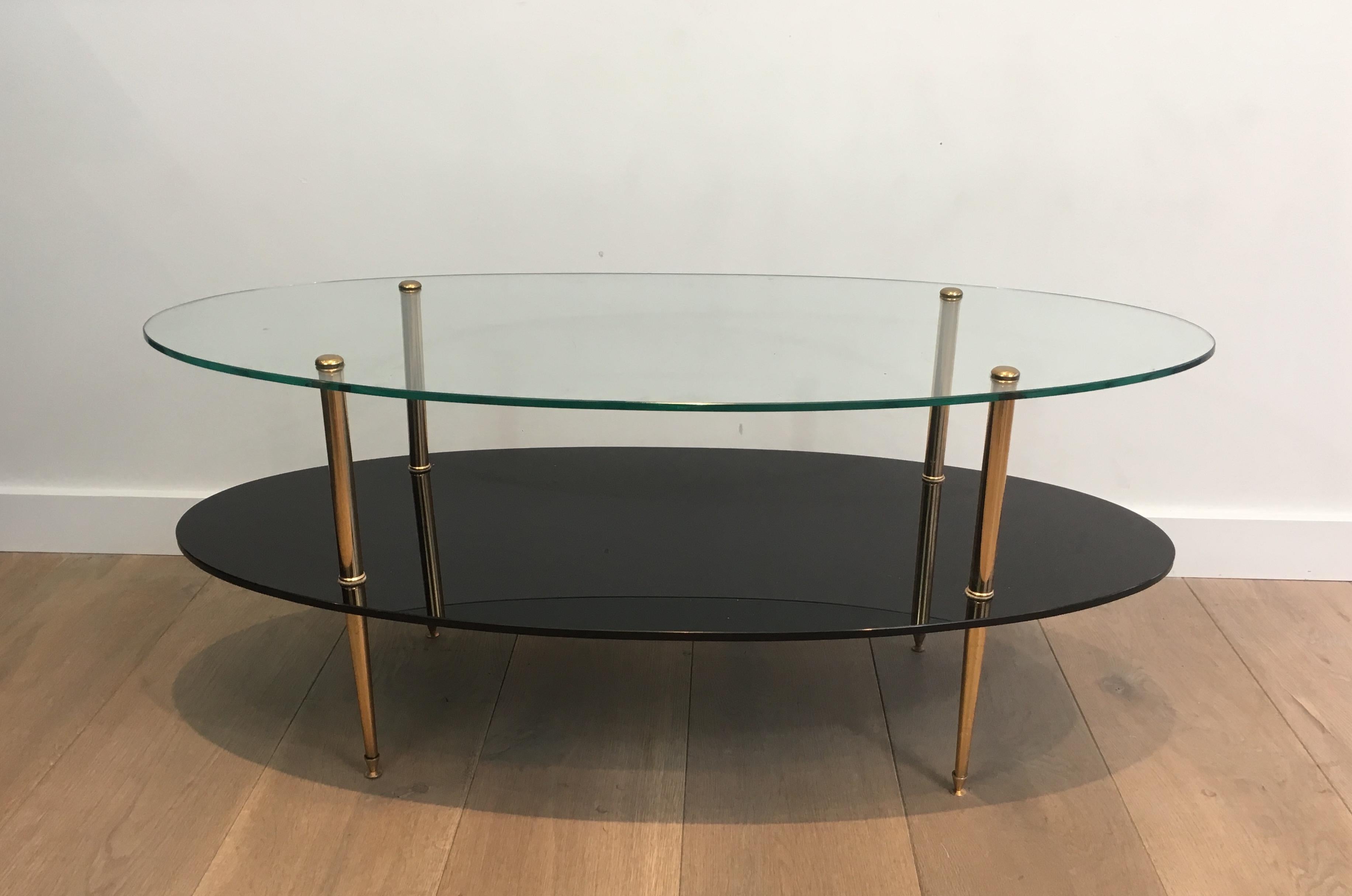 lacquered glass table top