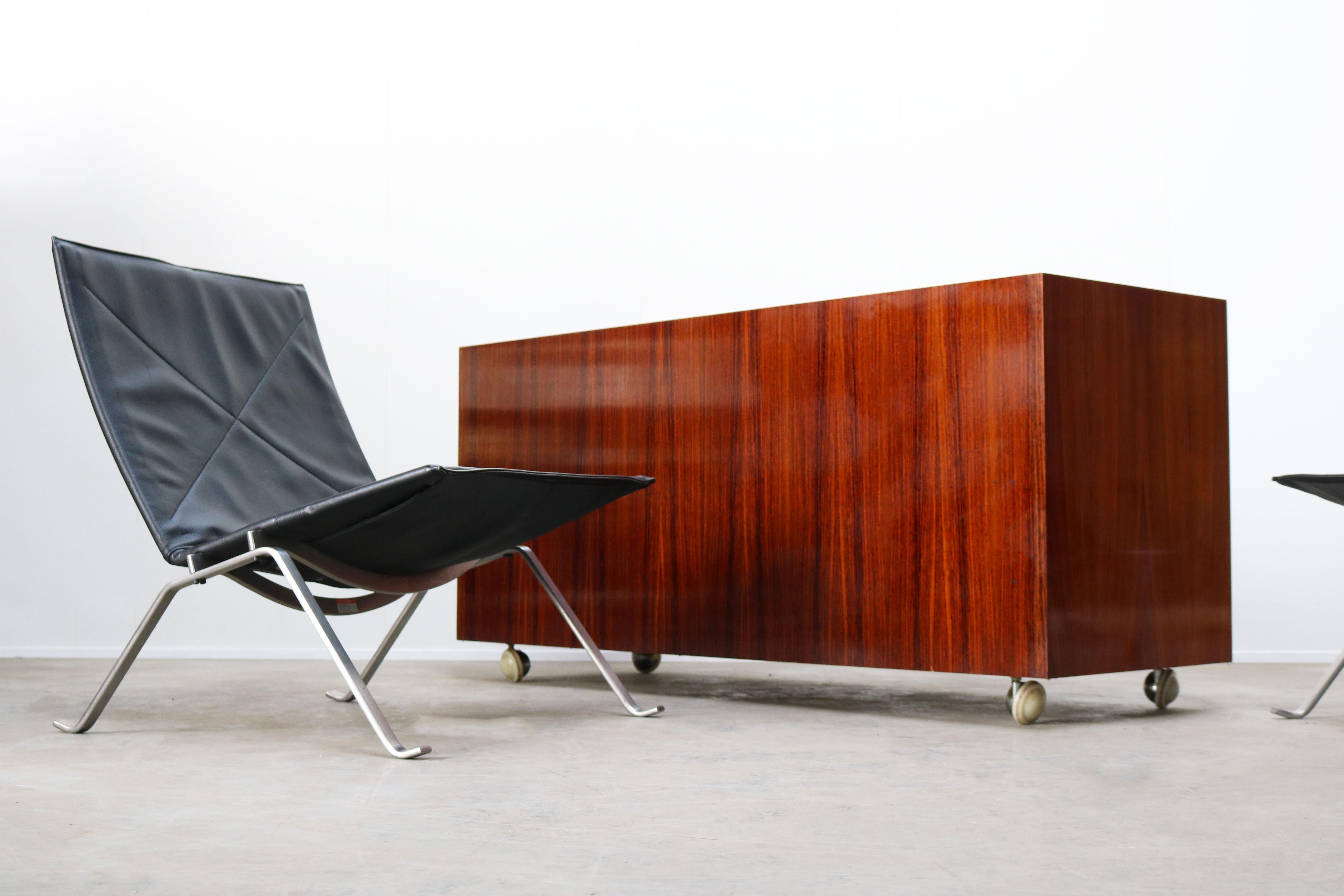 Design Credenza / Sideboard by Florence Knoll for De Coene Leather Rosewood 1960 5