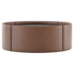 Design Customisable Leather Round Coffee Table