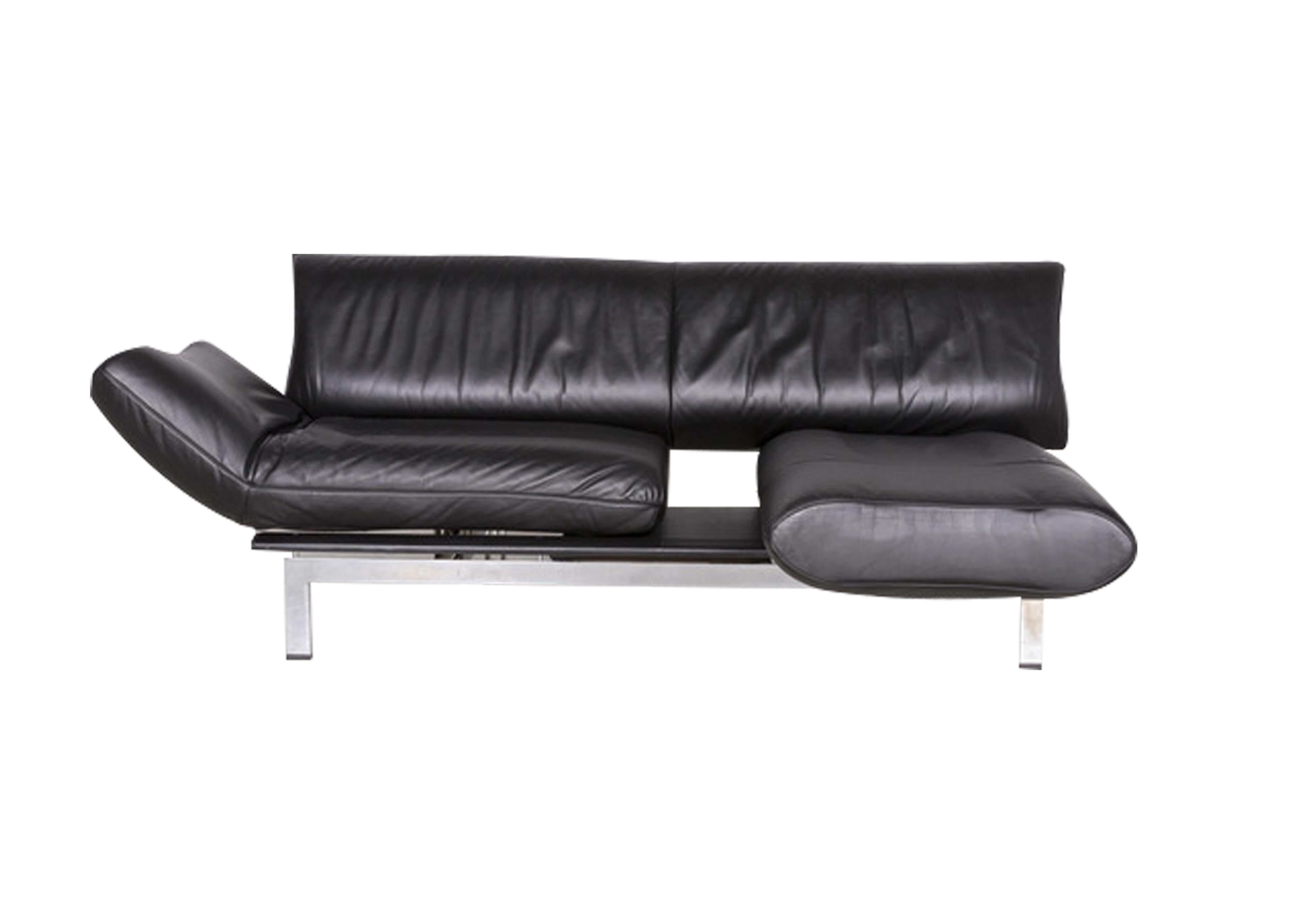 Modern Reto Frigg DS140 Two Seater Leather Modular Sofa for De Sede, Switzerland 1985
