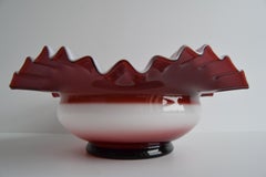 Design Decorative Glass Bowl, Bohemia Glass, 1960's.