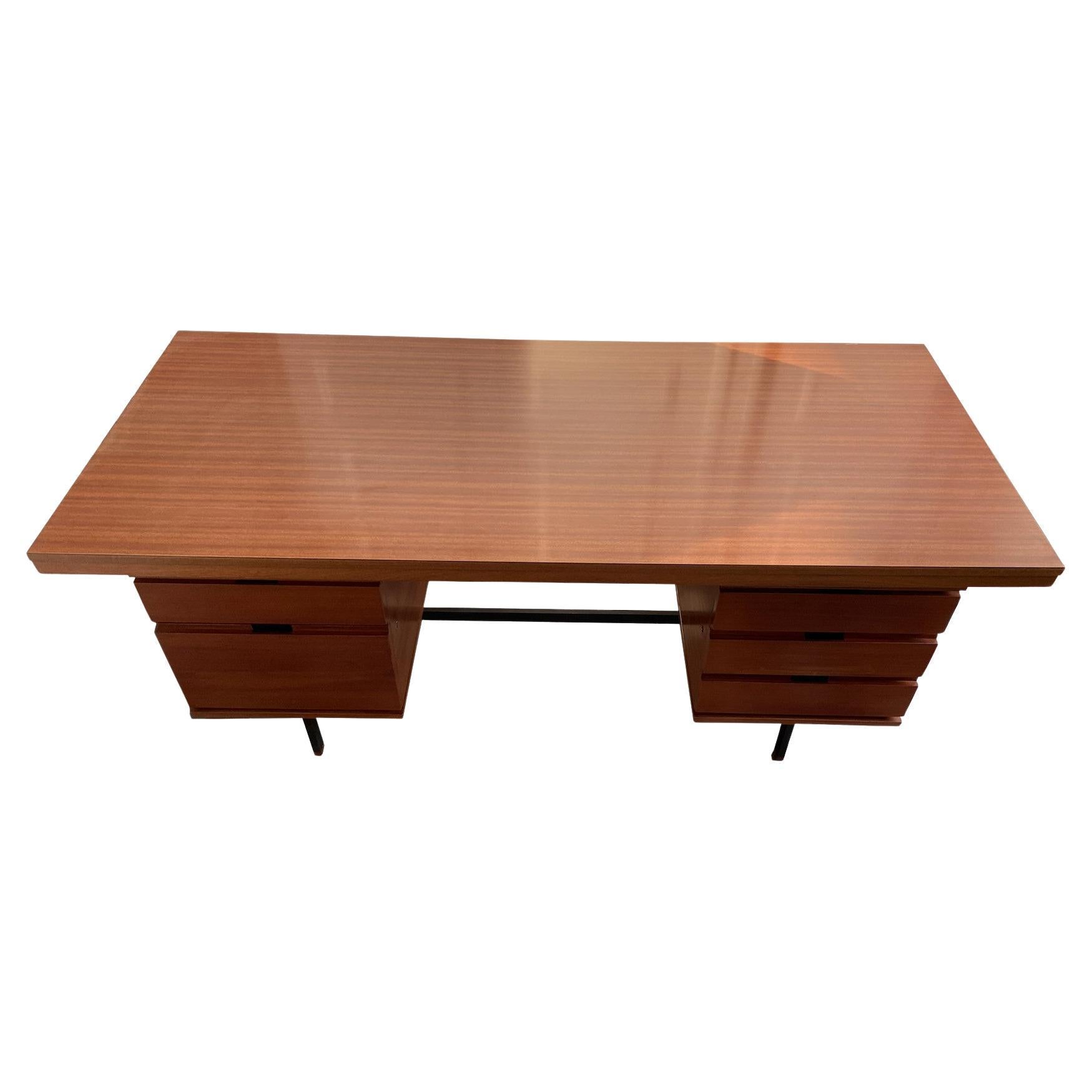 Schreibtisch von Pierre Guariche, herausgegeben von Maison Minvielle, um 60 (Moderne der Mitte des Jahrhunderts) im Angebot