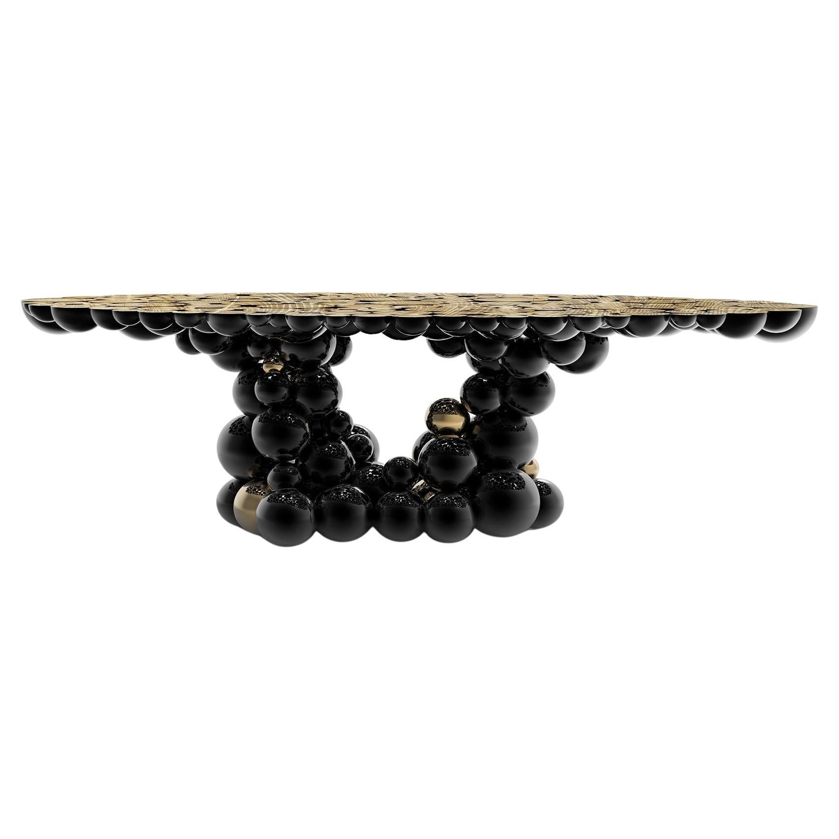 Design Dinning Table "Atom" in Metal For Sale