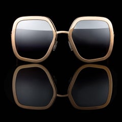 Design Fashion Sunglasses in 18 Karat Rose Gold