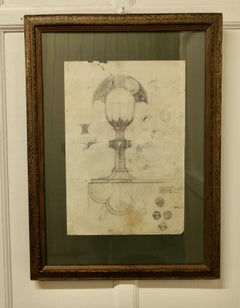 Design for a Silver Church Chalice, Illustration Attributed to Amor Fenn
