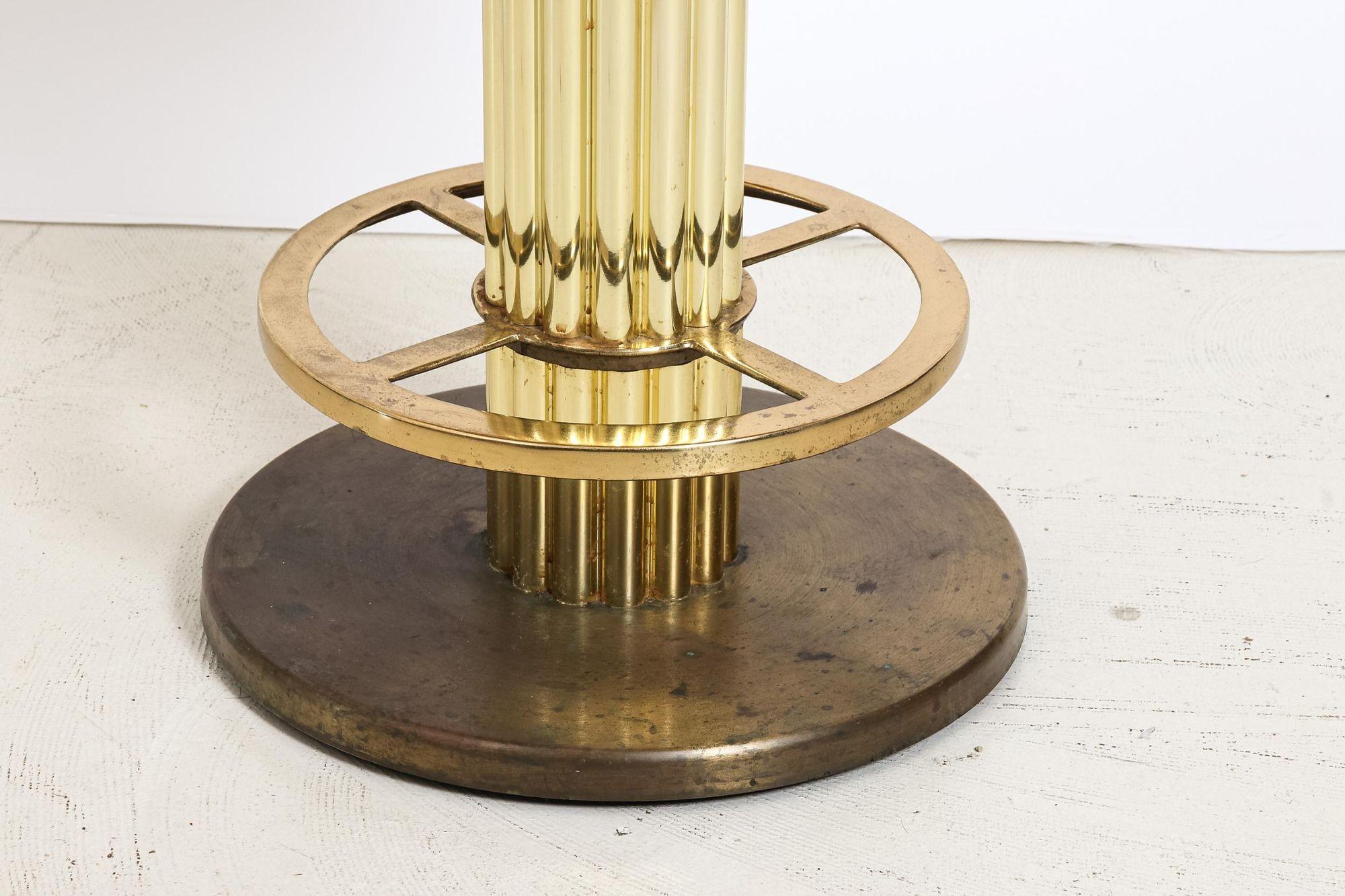 American Design for Leisure Art Deco Revival Brass Counter Stools