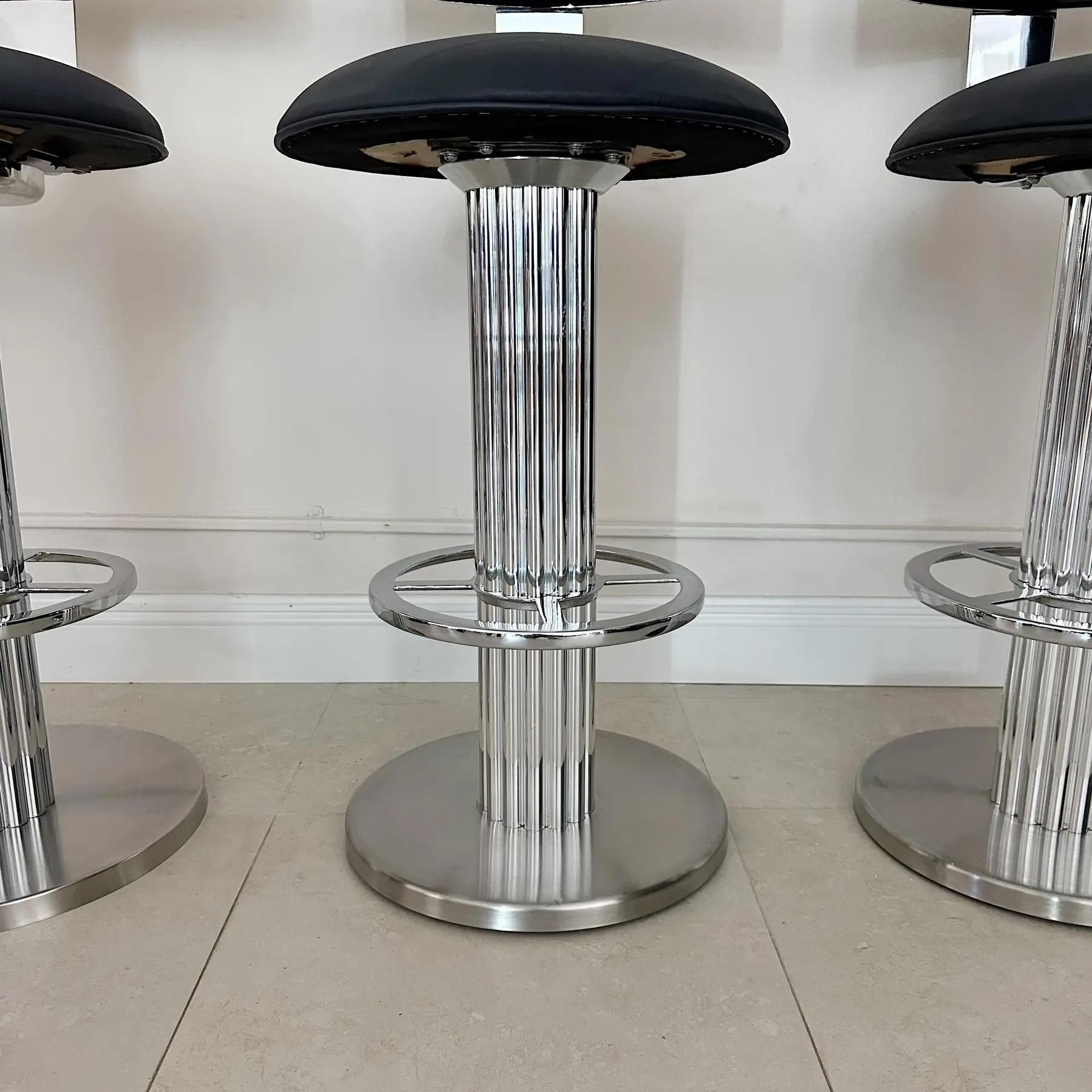 Design for Leisure Bar Stools, 1980s In Good Condition For Sale In West Palm Beach, FL